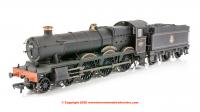 32-002A Bachmann Hall Class Steam Locomotive number 4971 named "Stanway Hall" in BR Black livery with early emblem and weathered finish